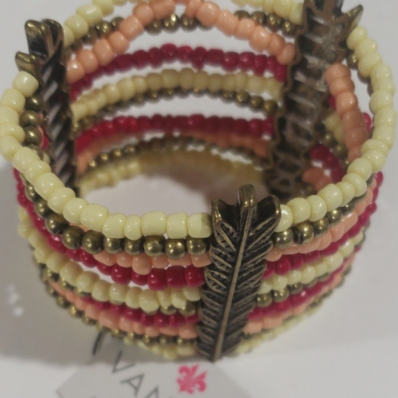 Elegant Vanity Multicolor Beaded Stretch Bracelet – Women's Fashion Jewelry - Picture 4 of 9